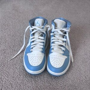 Jordan Sky Blue and White Sneakers